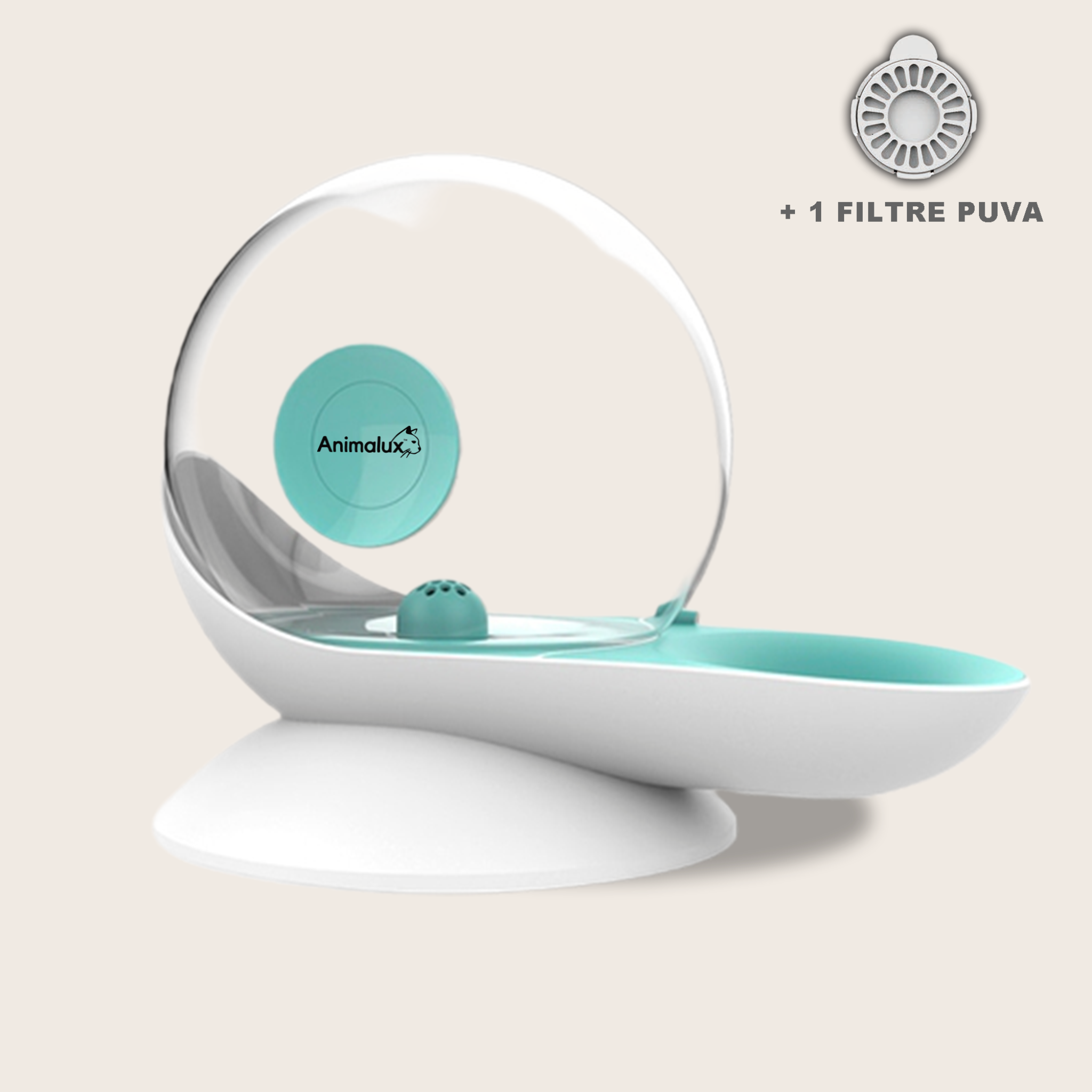 Fontaine a Eau Chat Aquafons Bleu Animalux #couleur_bleu-givre